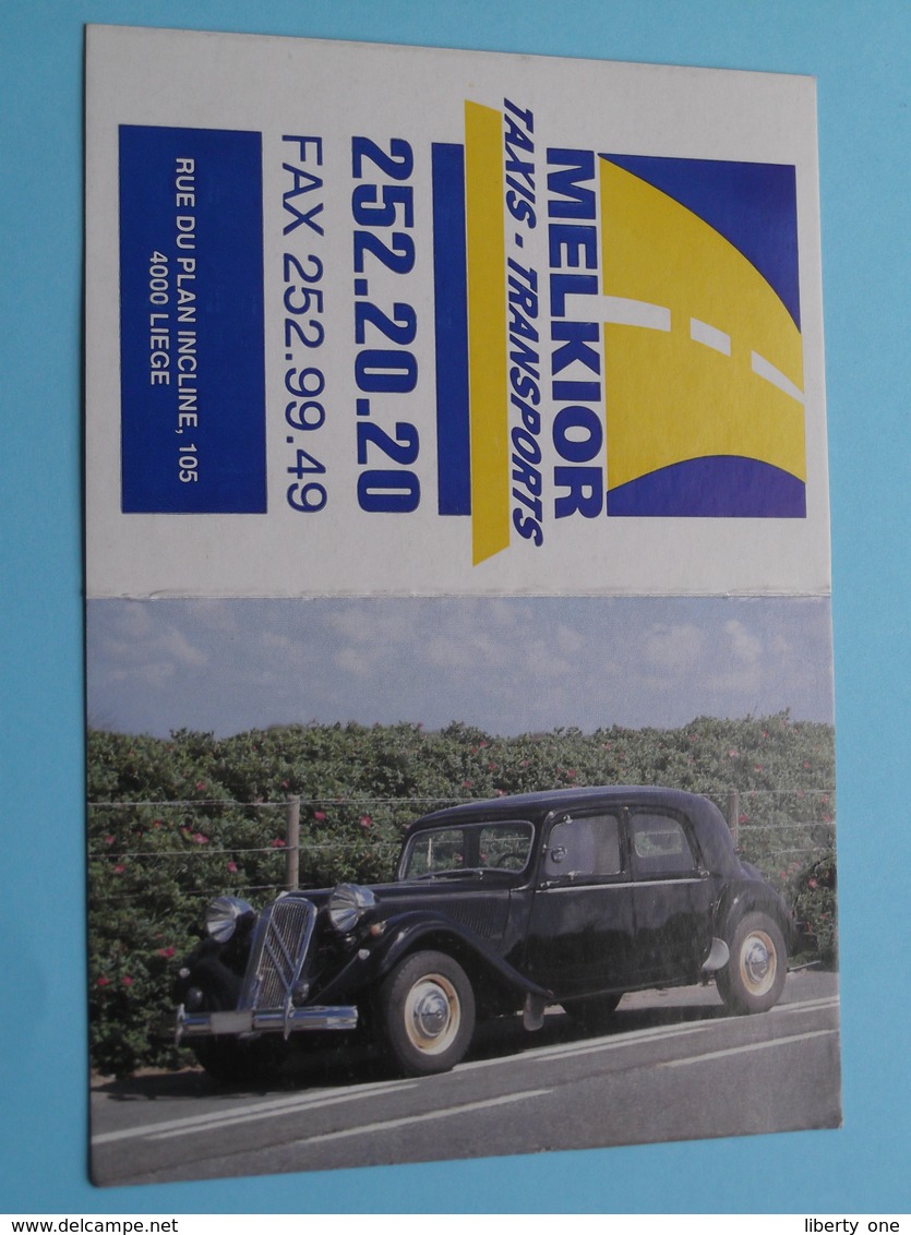 MELKIOR Taxis - Transports > 4000 Liège - 1997 ( Zie Foto's ) ( Voiture / Car ) ! - Petit Format : 1991-00