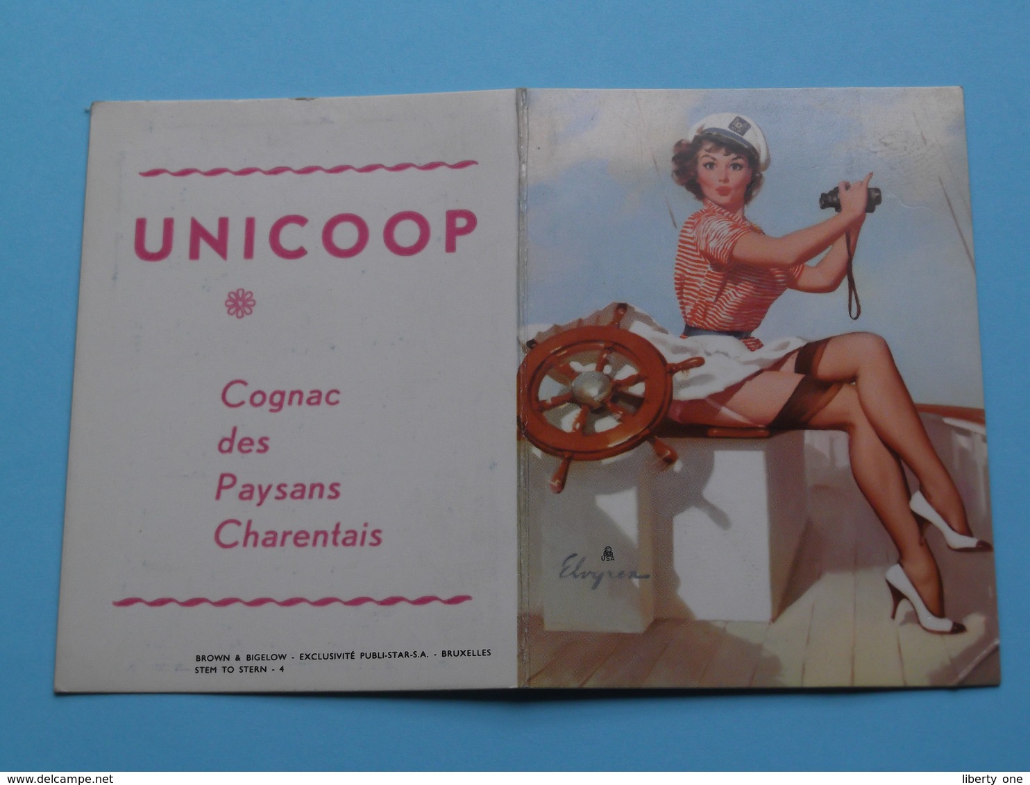 UNICOOP Cognac Des Paysans Charentais ( Brown & Bigelow ) 1964 ( Zie Foto's ) ! - Petit Format : 1961-70