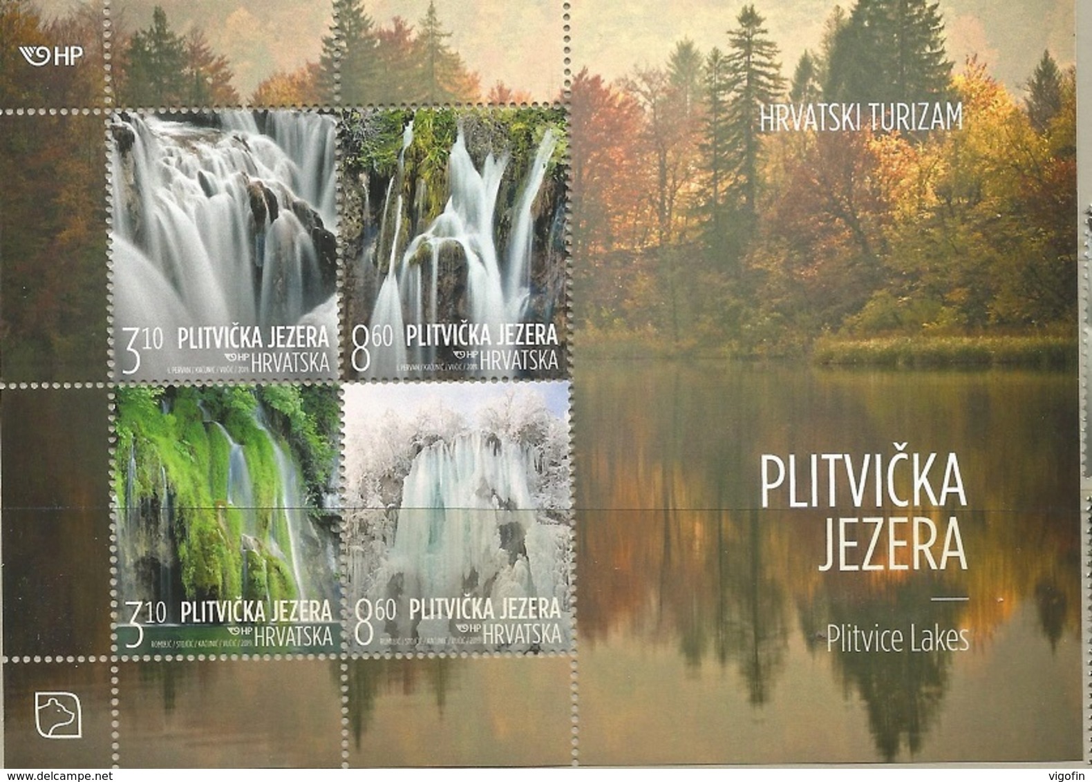 HR 2019-1397-400, CROATIAN TURISAN - PLITVICE LAKES, CROATIA HRVATSKA, S/S, MNH - Croatie