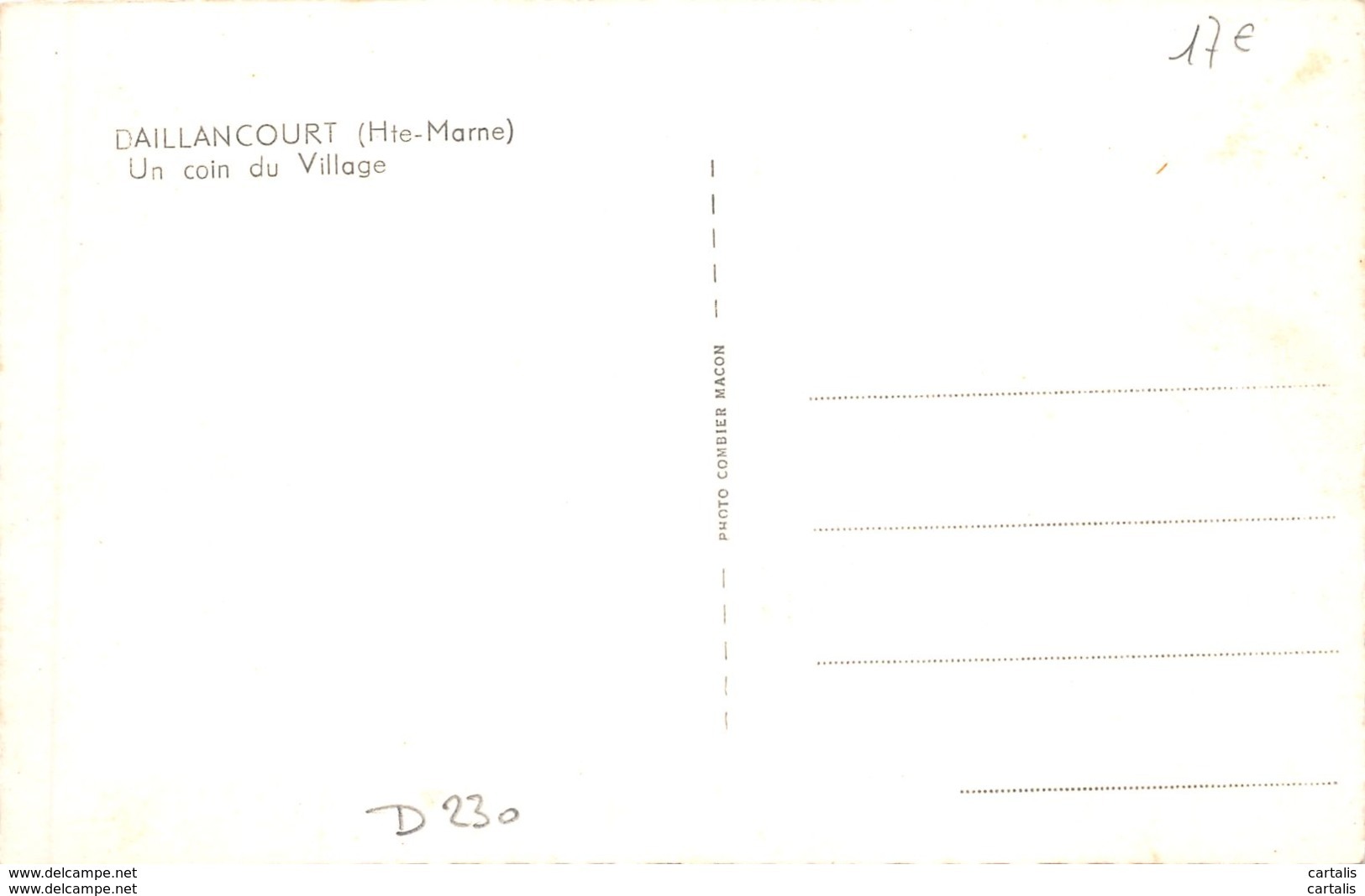 52-DAILLANCOURT-N°C-420-F/0225 - Autres & Non Classés