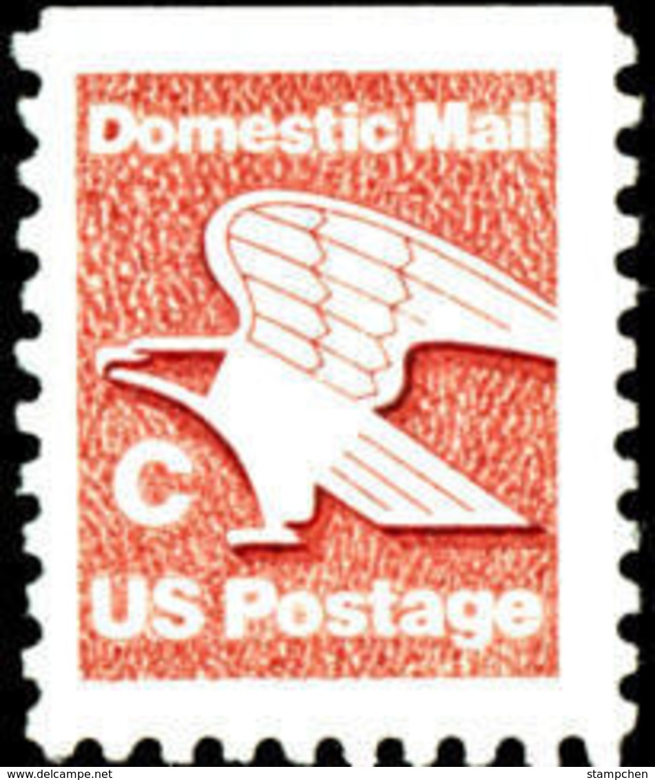 1981 USA (20c) Rate Change C - Eagle Booklet Stamp Sc#1948 Post Bird - Post