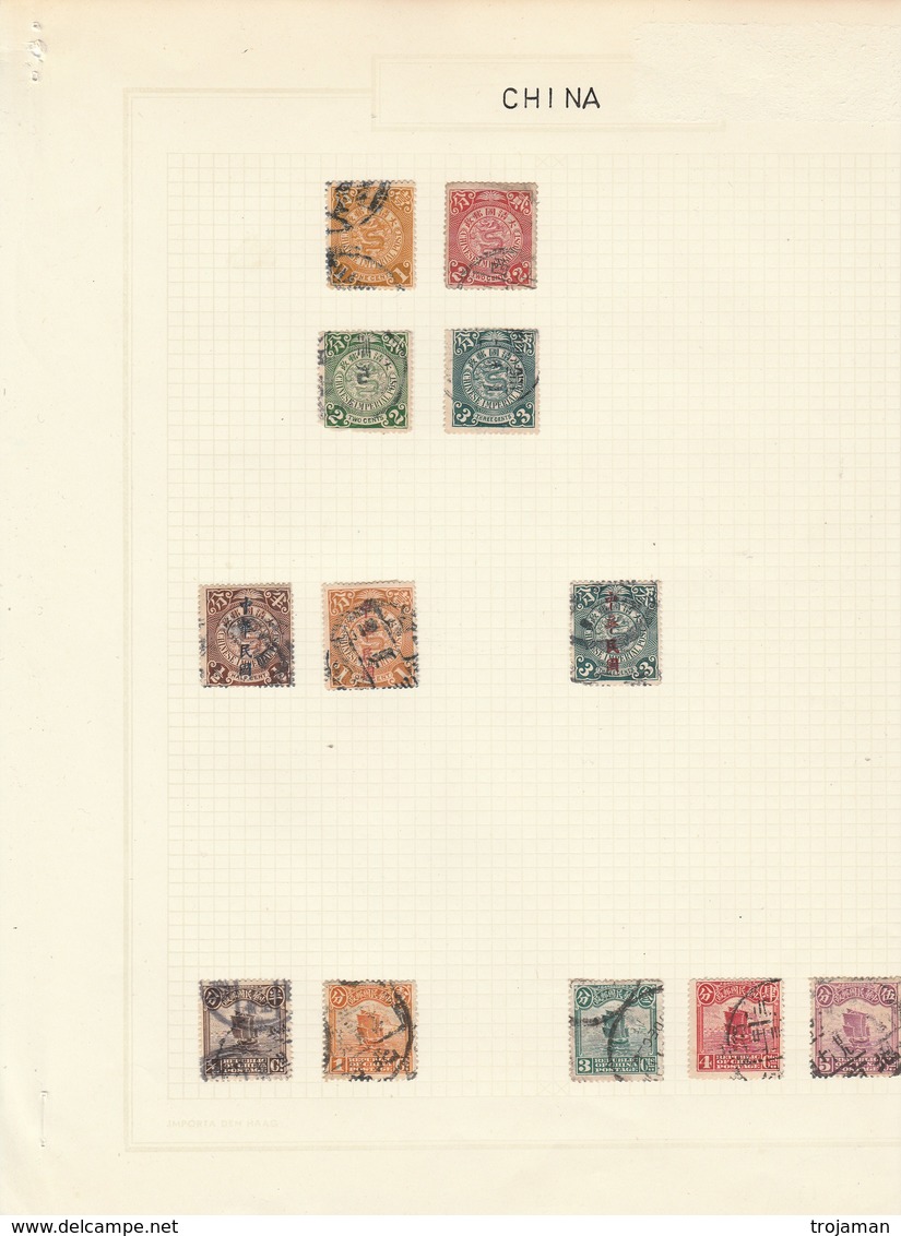 CHINA 19-01. 12 USED STAMPS - Oblitérés