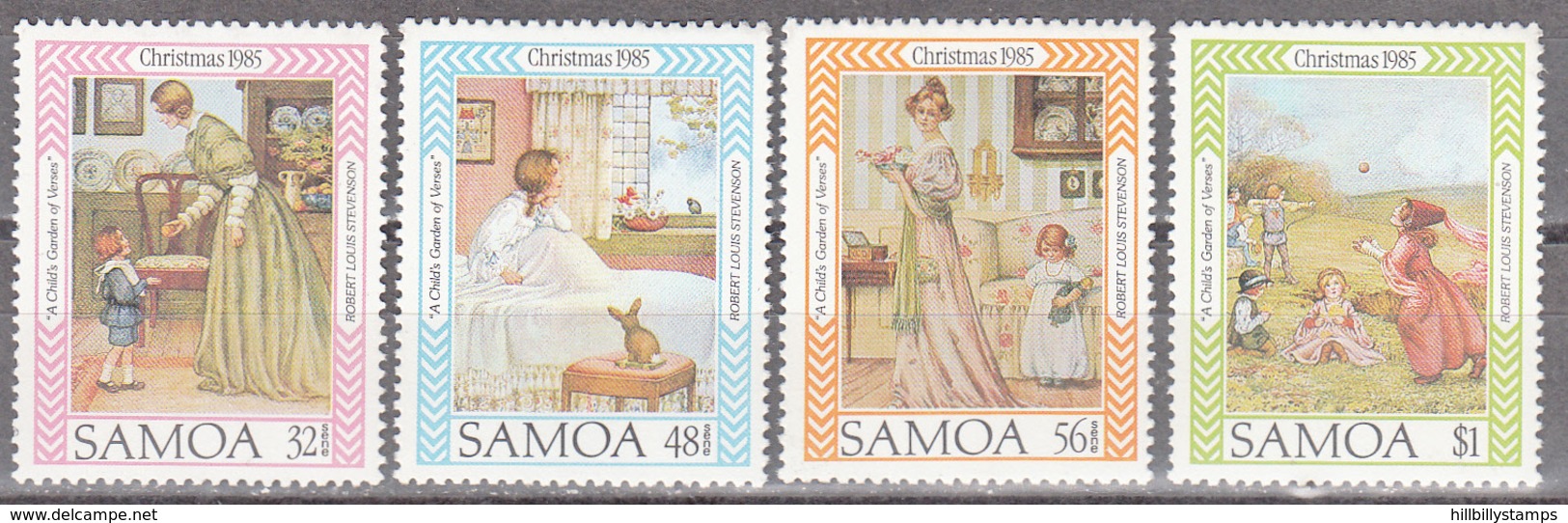 SAMOA     SCOTT NO. 656-59     MNH     YEAR  1985 - Samoa