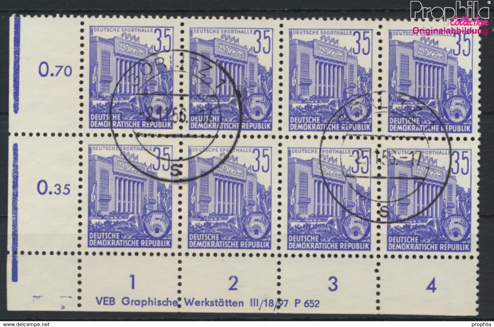 DDR 417x X II DV Mit Druckvermerk Gestempelt 1953 Fünfjahresplan (II) (9187972 - Gebraucht