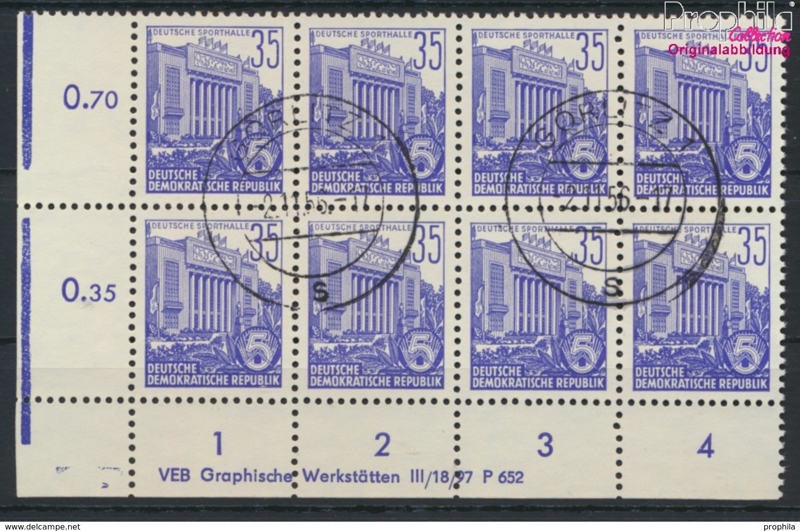 DDR 417x X II DV Mit Druckvermerk Gestempelt 1953 Fünfjahresplan (II) (9187976 - Gebraucht