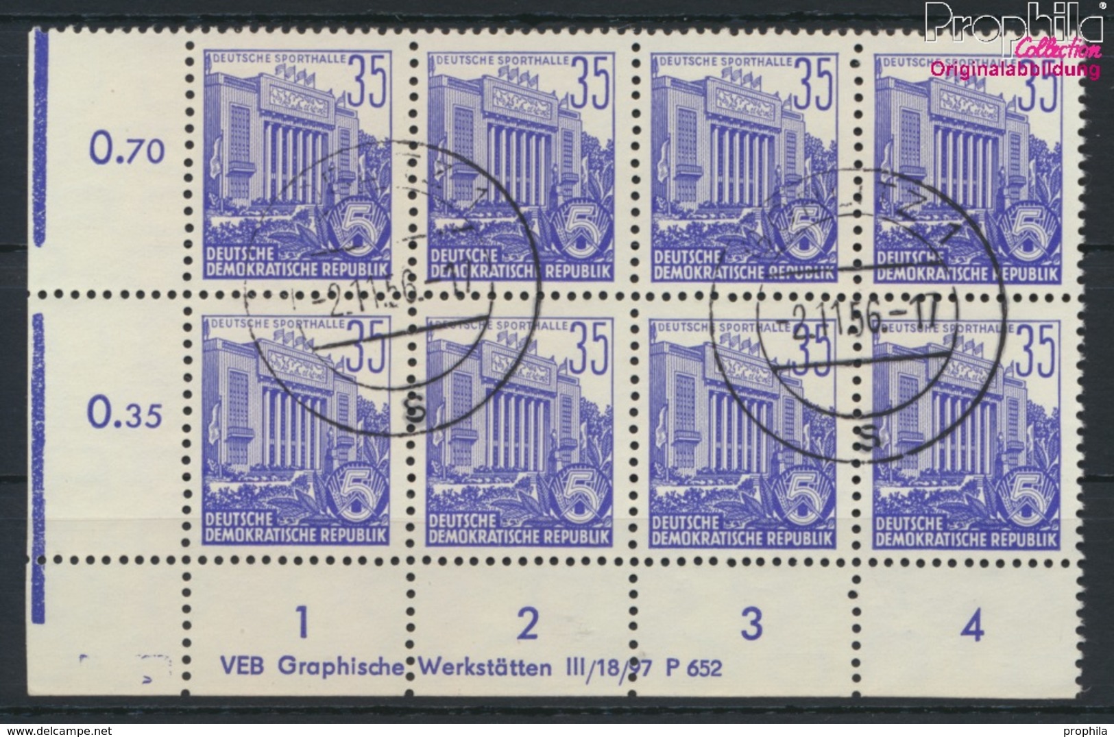 DDR 417x X II DV Mit Druckvermerk Gestempelt 1953 Fünfjahresplan (II) (9187977 - Gebraucht