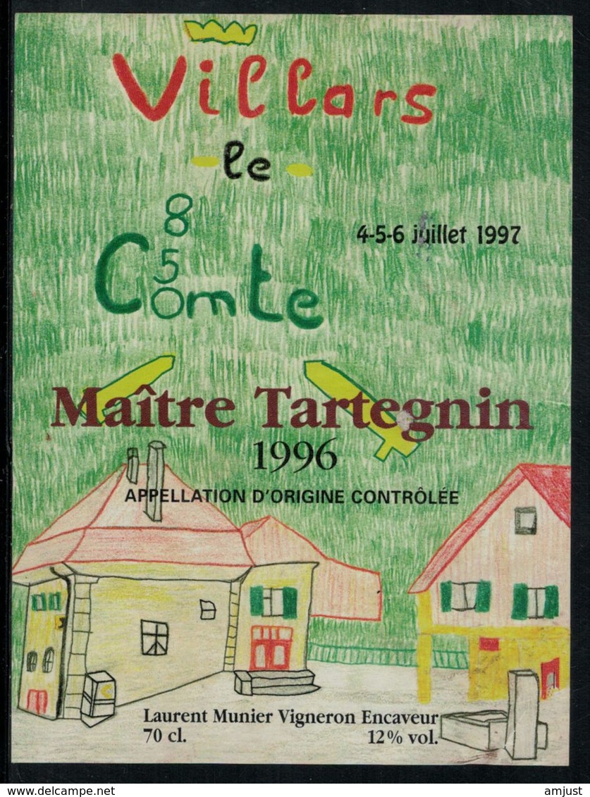 Etiquette De Vin // Tartegnin, Villars Le Comte, Vaud, Suisse - Kinderzeichnungen