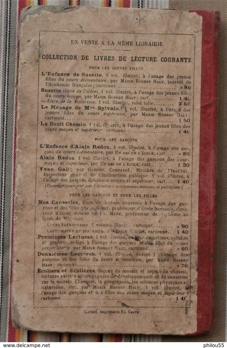 NOS CAUSERIES Lecture CE Paul DELAPLANE 1907 Illustrations J. GUIOT FR. MANE pas courant