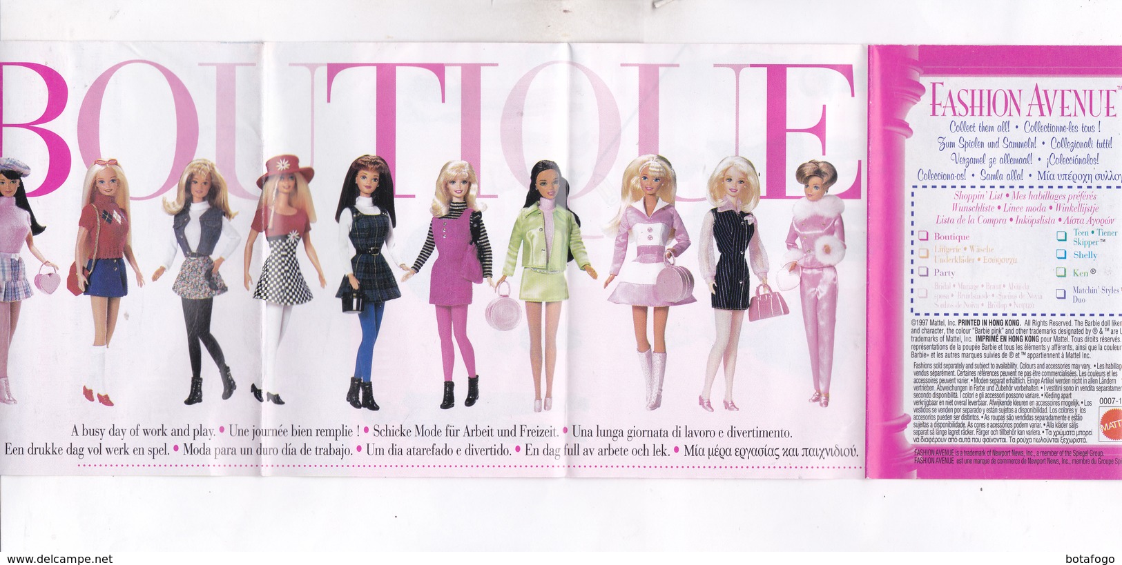 PETIT CATALOGUE POUPEES BARBIE FASHION AVENUE - Barbie