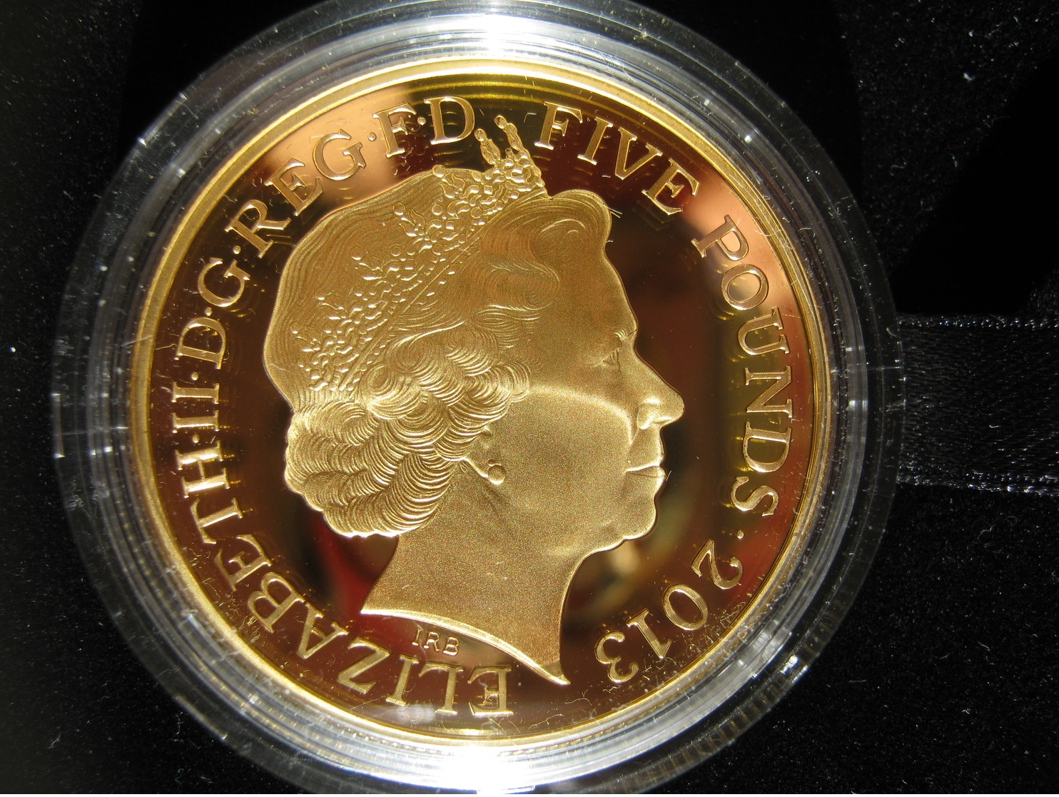 UK 1953~2013 £5 Pound Gold-plated Silver Proof Coin COA Queen's Coronation 60th Anniversary - 5 Pounds