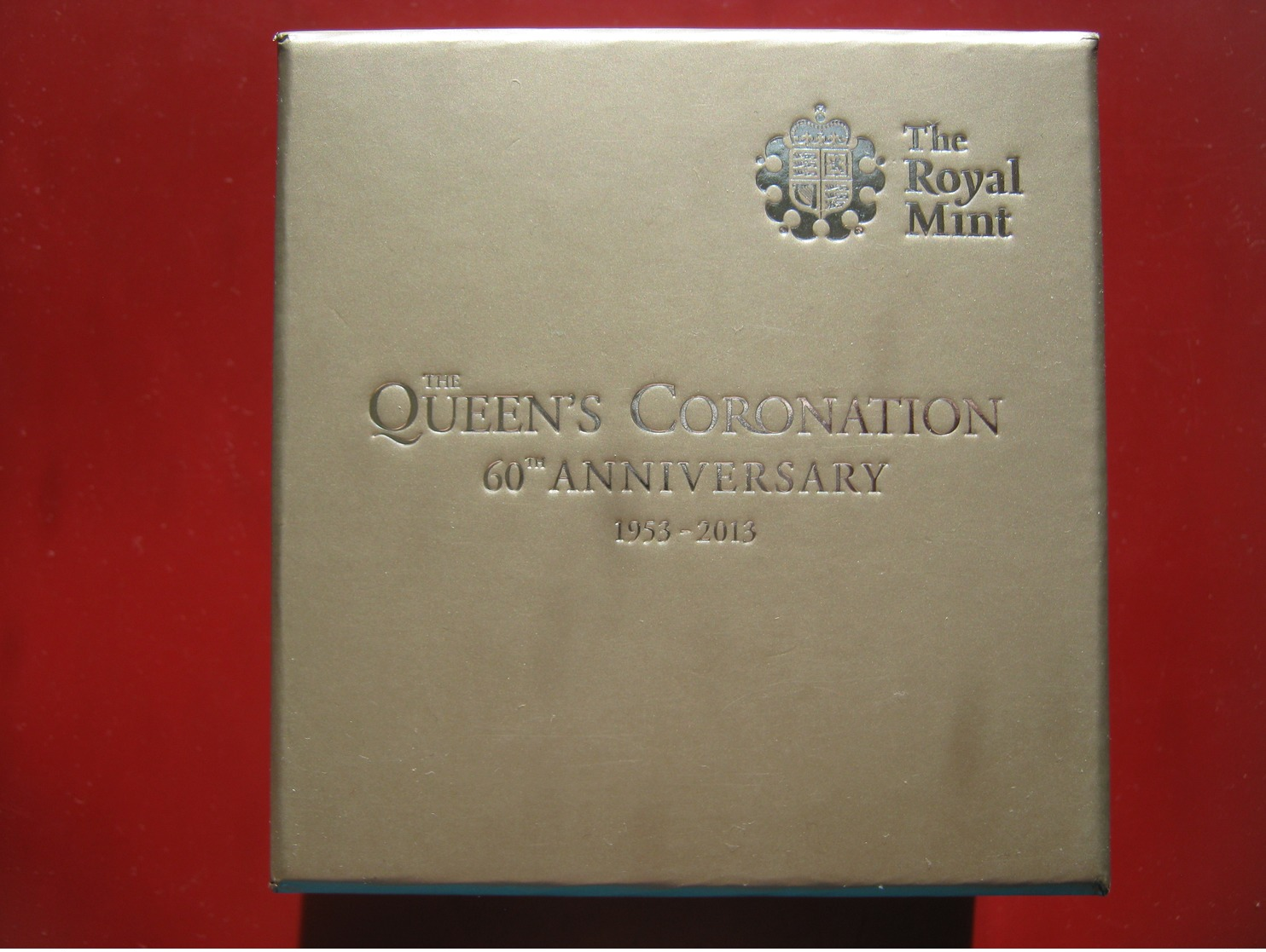 UK 1953~2013 £5 Pound Gold-plated Silver Proof Coin COA Queen's Coronation 60th Anniversary