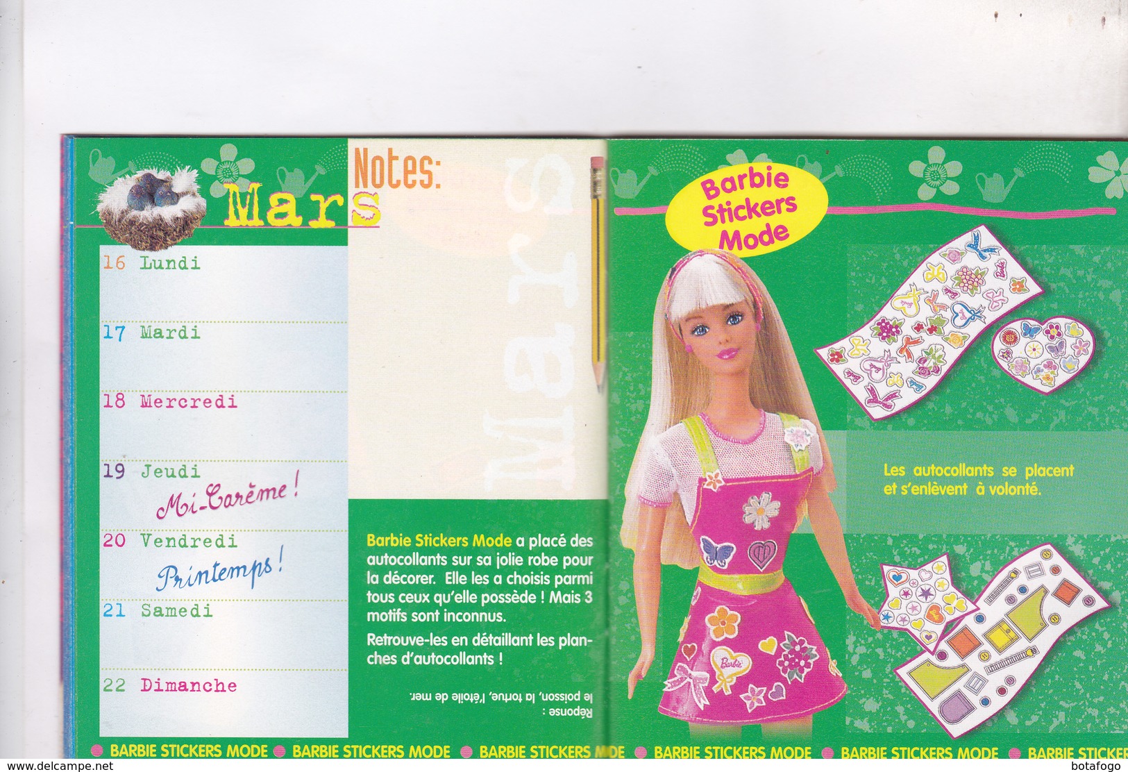 CARNET 1998   POUPEES BARBIE , - Barbie