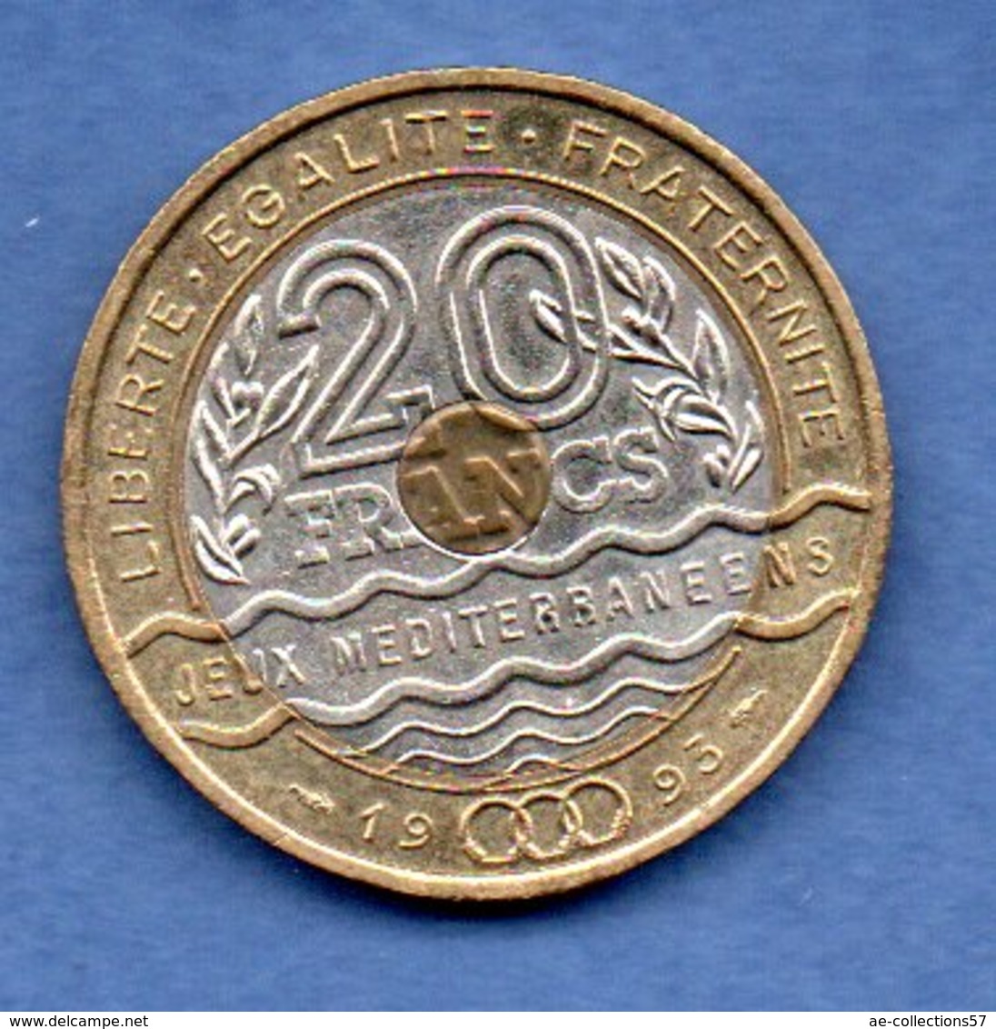 20 Francs Jeux Méditerranéens  1993  - état  SUP - Sonstige & Ohne Zuordnung