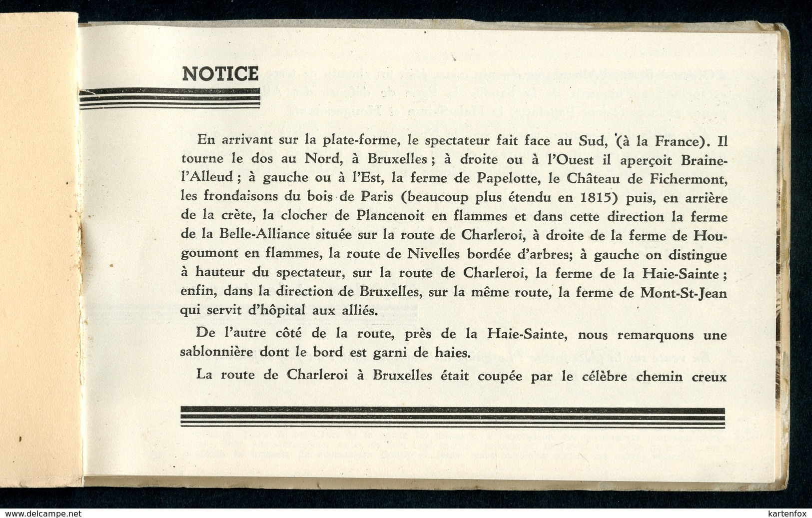 PANORAMA De La Bataille De WATERLOO, Album 12 Stück, Komplett, Louis Dumoulin, Um 1940 - Sonstige & Ohne Zuordnung