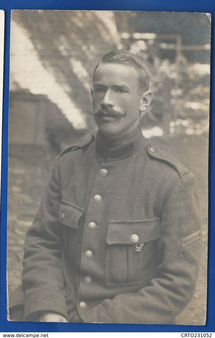 Carte Photo  Officier   écrite En 1918 - Oorlog 1914-18