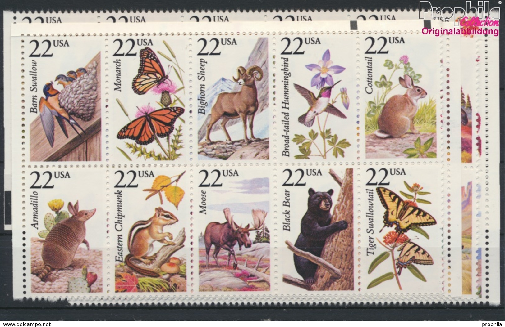 USA 1883-1932 (kompl.Ausg.) Postfrisch 1987 Nordamerikanische Fauna (9324763 - Ungebraucht