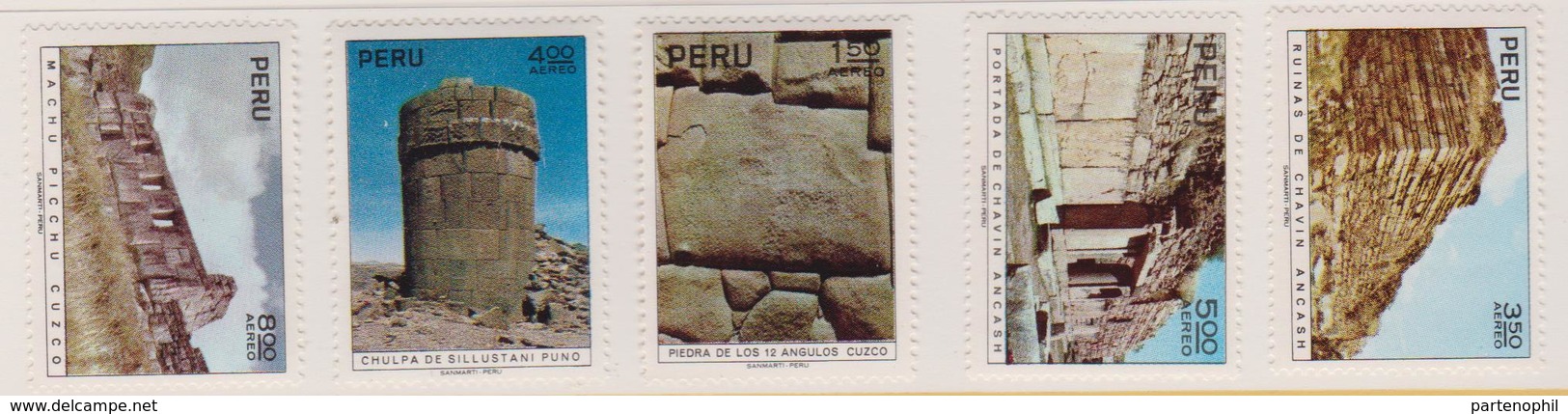 Perù History Monument Historico Archeology Set MNH - Monuments