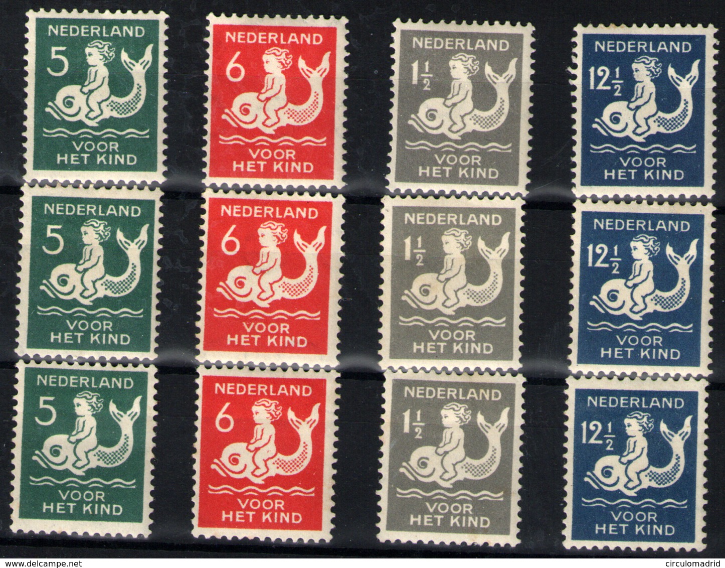 Holanda Nº 223/6. Año 1929/30 - Unused Stamps