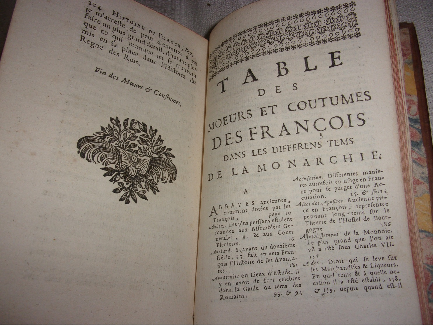 1719 BELLE RELIURE CUIR LOUIS LE GENDRE NOUVELLE HISTOIRE DE FRANCE LES HISTORIENS MOEURS ET COUTUMES MONARCHIE - 1701-1800