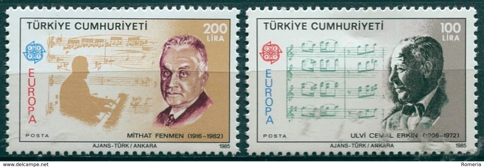 Turquie - 1985 - Yt 2462/2463 - Europa - Musiciens - ** - Unused Stamps