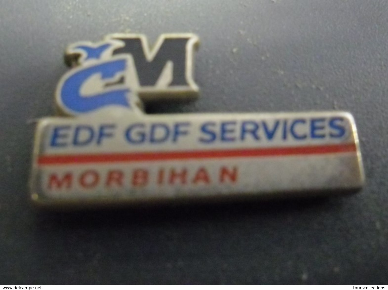 Pin's EDF GDF Services MORBIHAN (56) @ 26 Mm X 14 Mm - EDF GDF