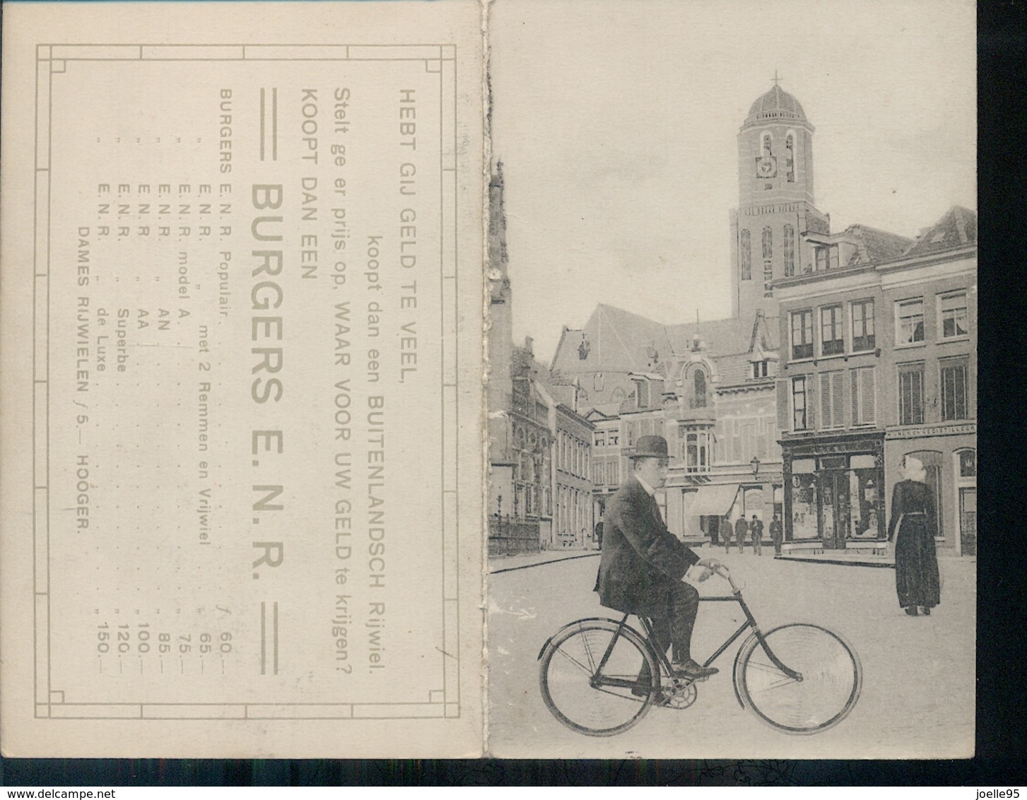 Overijssel - Burgers Rijwielen - Reklamekaart - 1910 - Andere & Zonder Classificatie