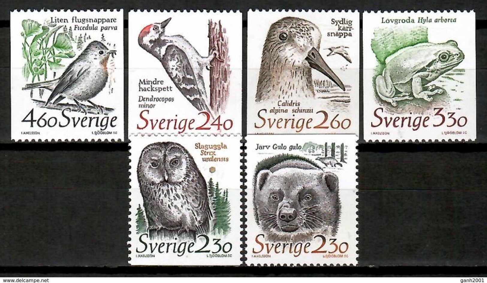 Sweden 1989 Suecia / Birds Mammals Bear Frog MNH Vögel Säugetiere Aves Mamíferos Oso Rana / Cu13910  4 (26) - Otros & Sin Clasificación
