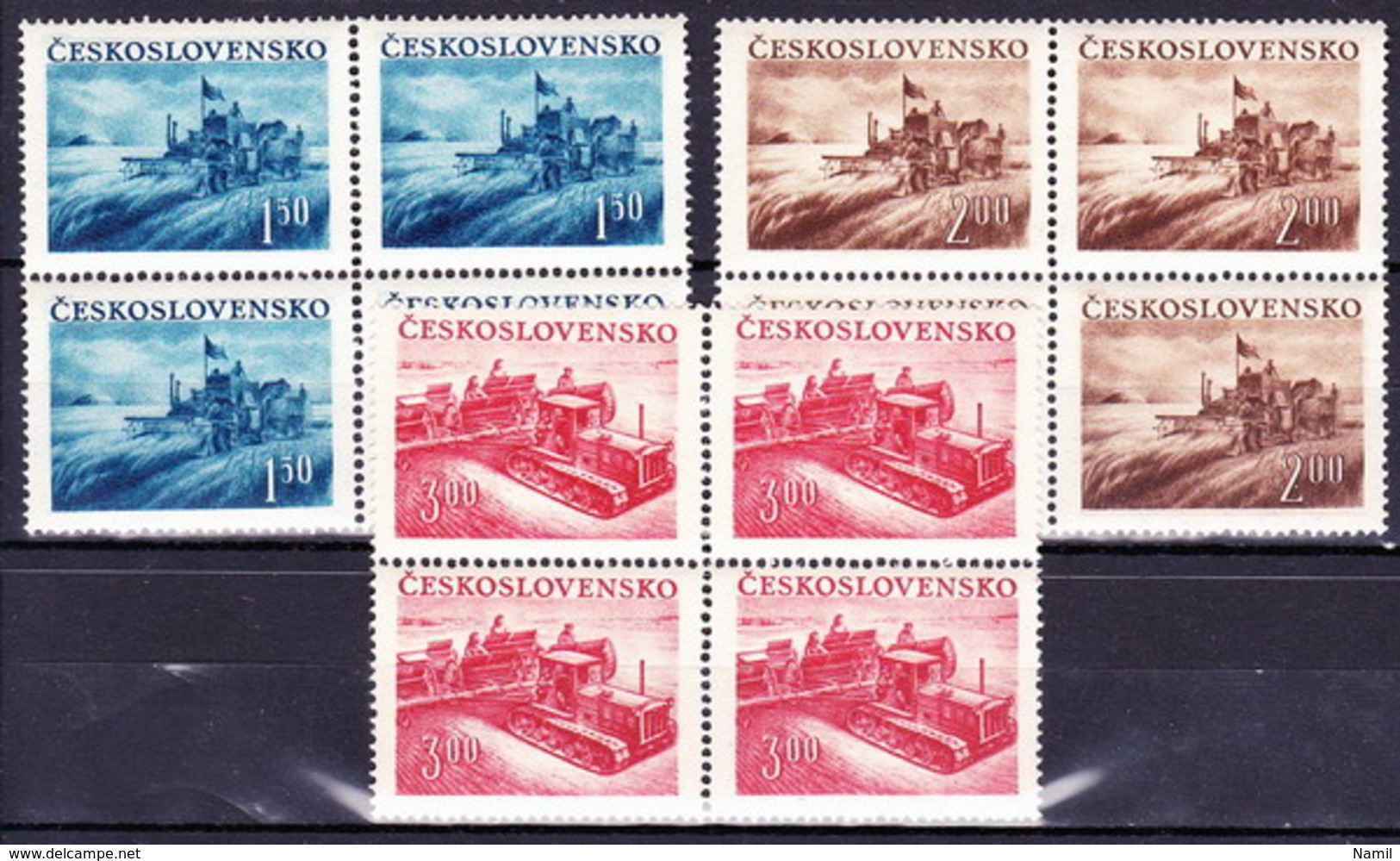 ** Tchécoslovaquie 1952 Mi 724-6 (Yv 633-5), (MNH) - Unused Stamps