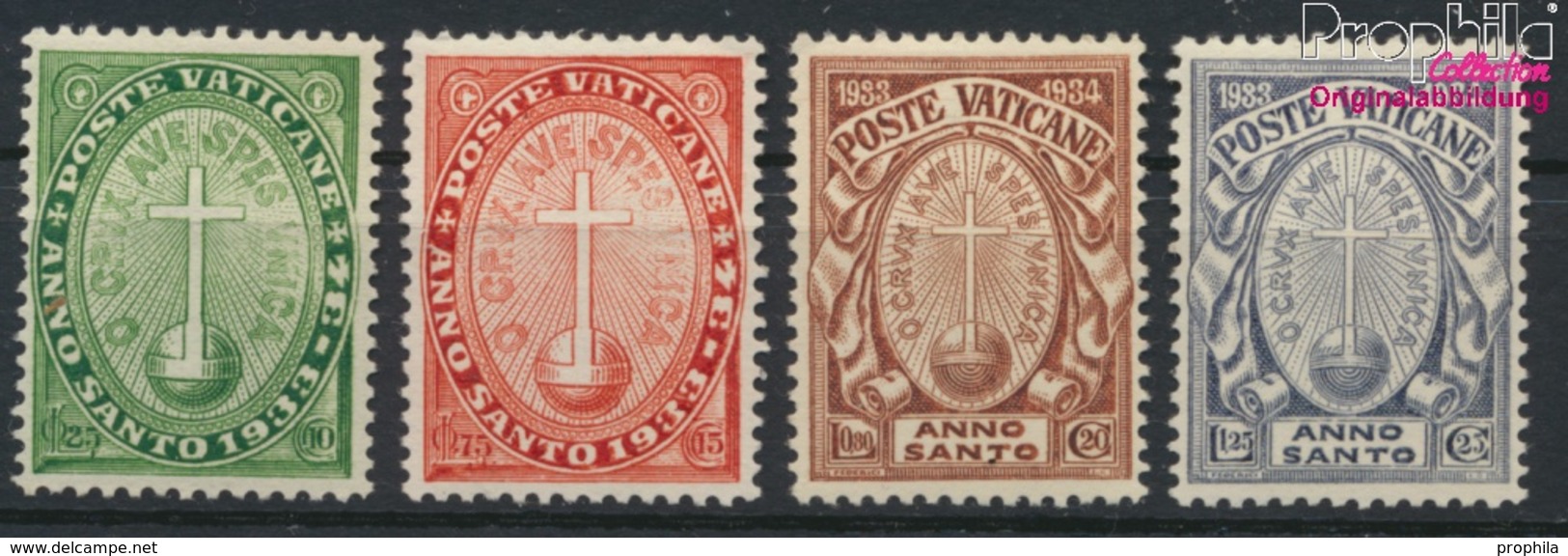 Vatikanstadt 17-20 (kompl.Ausg.) Mit Falz 1933 Aufdruckausgabe (9324730 - Unused Stamps