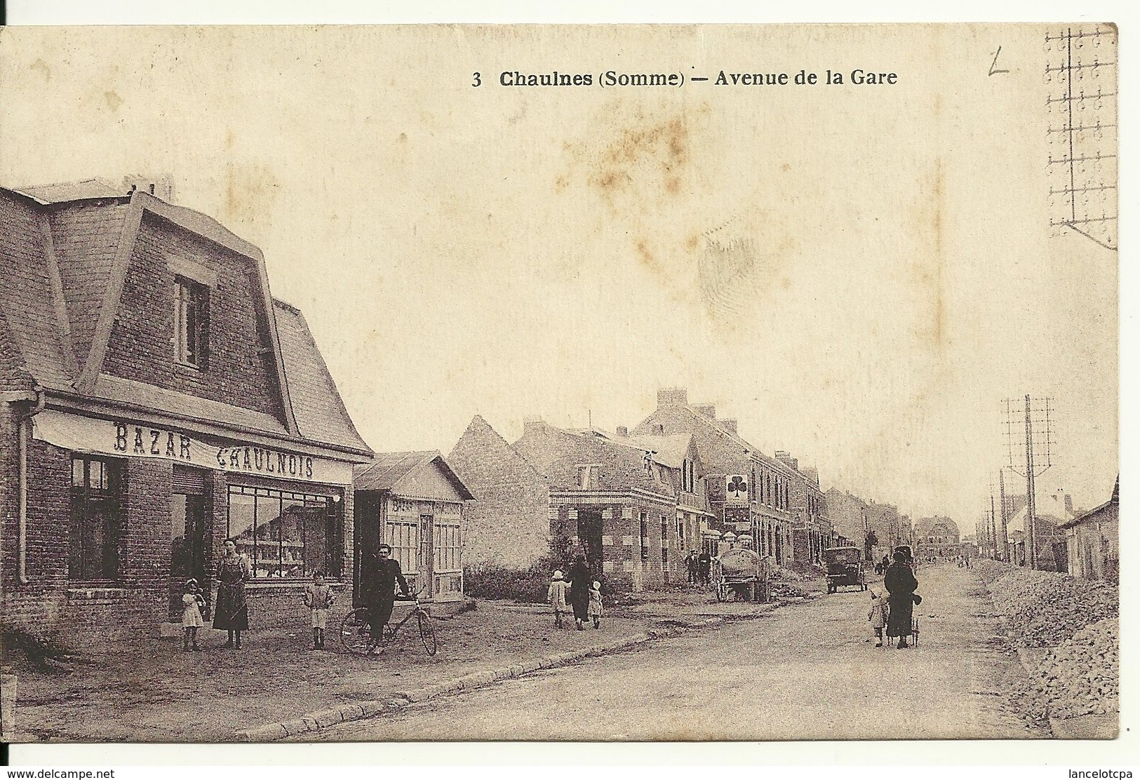 80 - CHAULNES / AVENUE DE LA GARE - BAZAR CHAULNOIS - Chaulnes