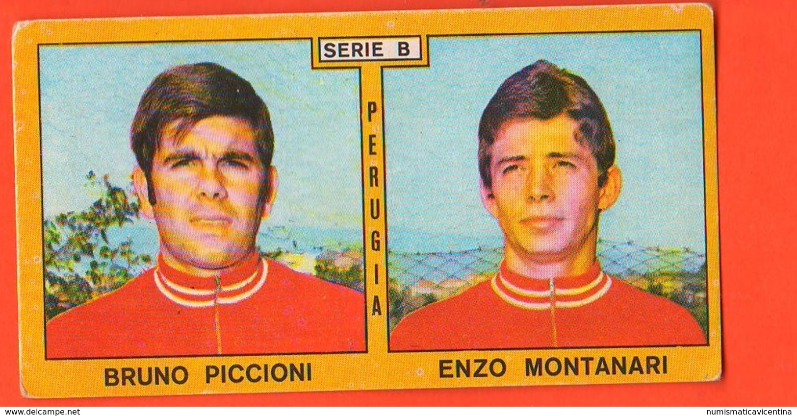 Calcio Figurine PANINI VALIDA Calciatori PERUGIA Football Club 1969 - 1970 Piccioni Montanari - Edizione Italiana