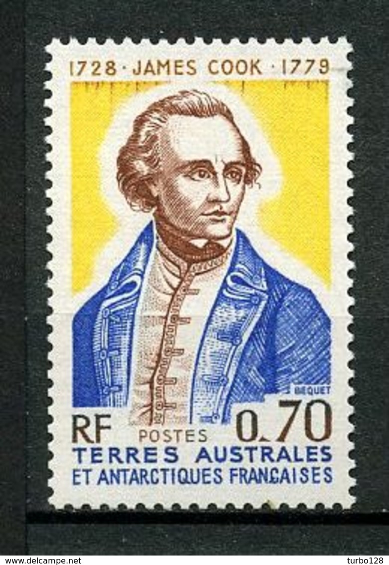 TAAF 1976  N° 63 ** Neuf MNH Superbe C 20 € James Cook Célébrités Celebrities - Neufs