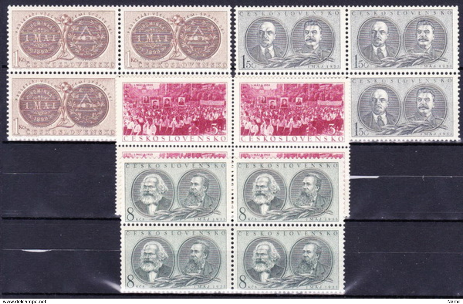 ** Tchécoslovaquie 1953 Mi 799-802 (Yv 701-4), (MNH) - Ungebraucht