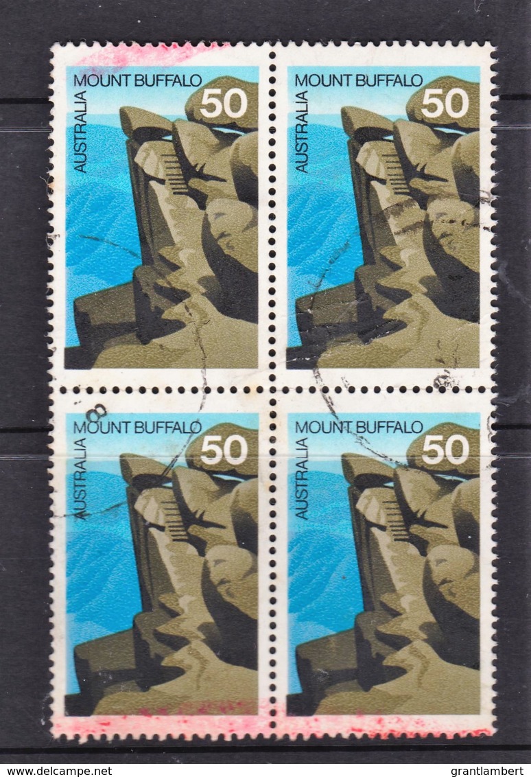 Australia 1976 Scenes 50c Mount Buffalo Block Of 4 Used - Used Stamps