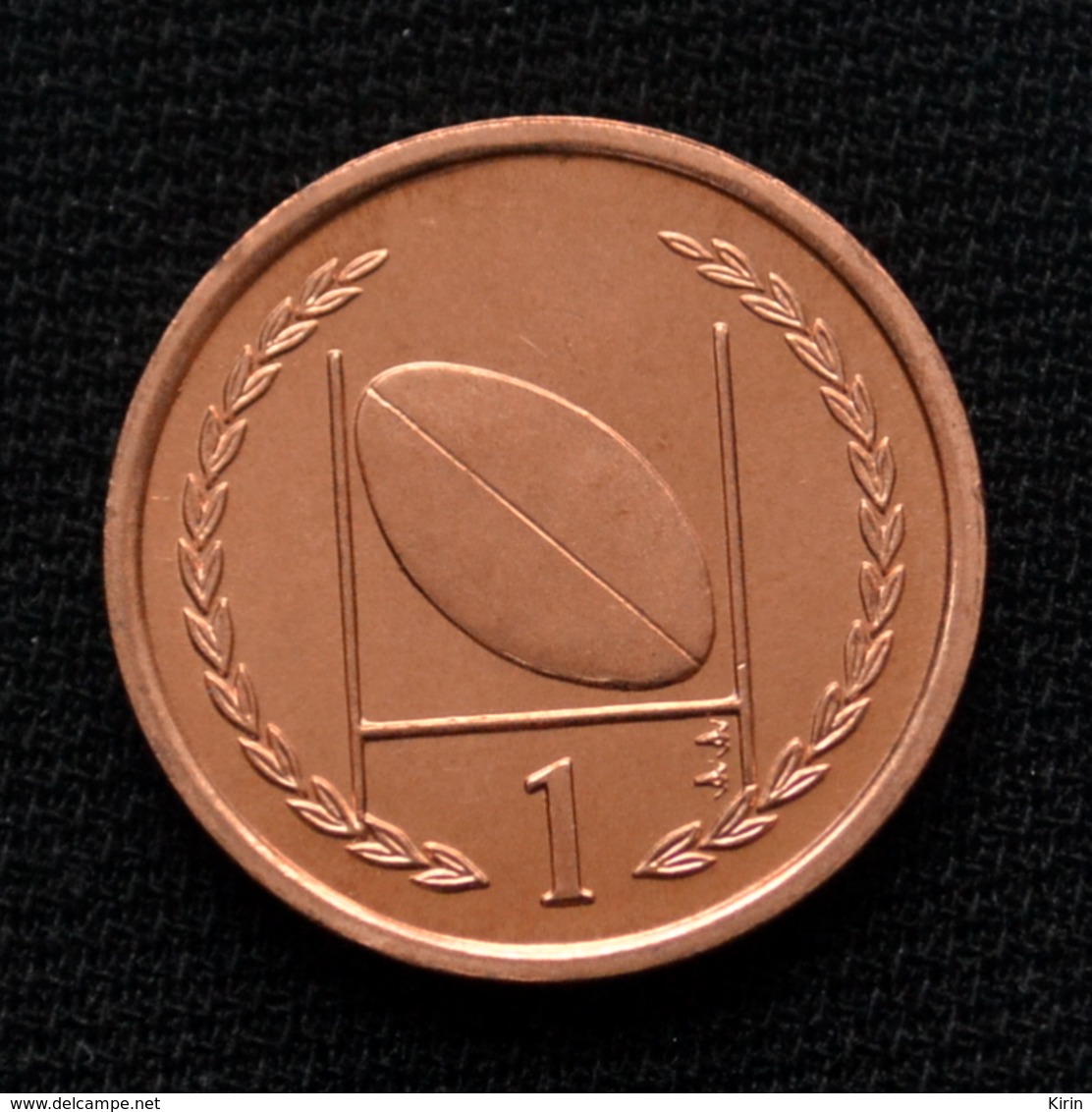 Isle Of Man 1 Penny 1996-98. Km588. Rugby. Uncirculated. - Sonstige – Europa