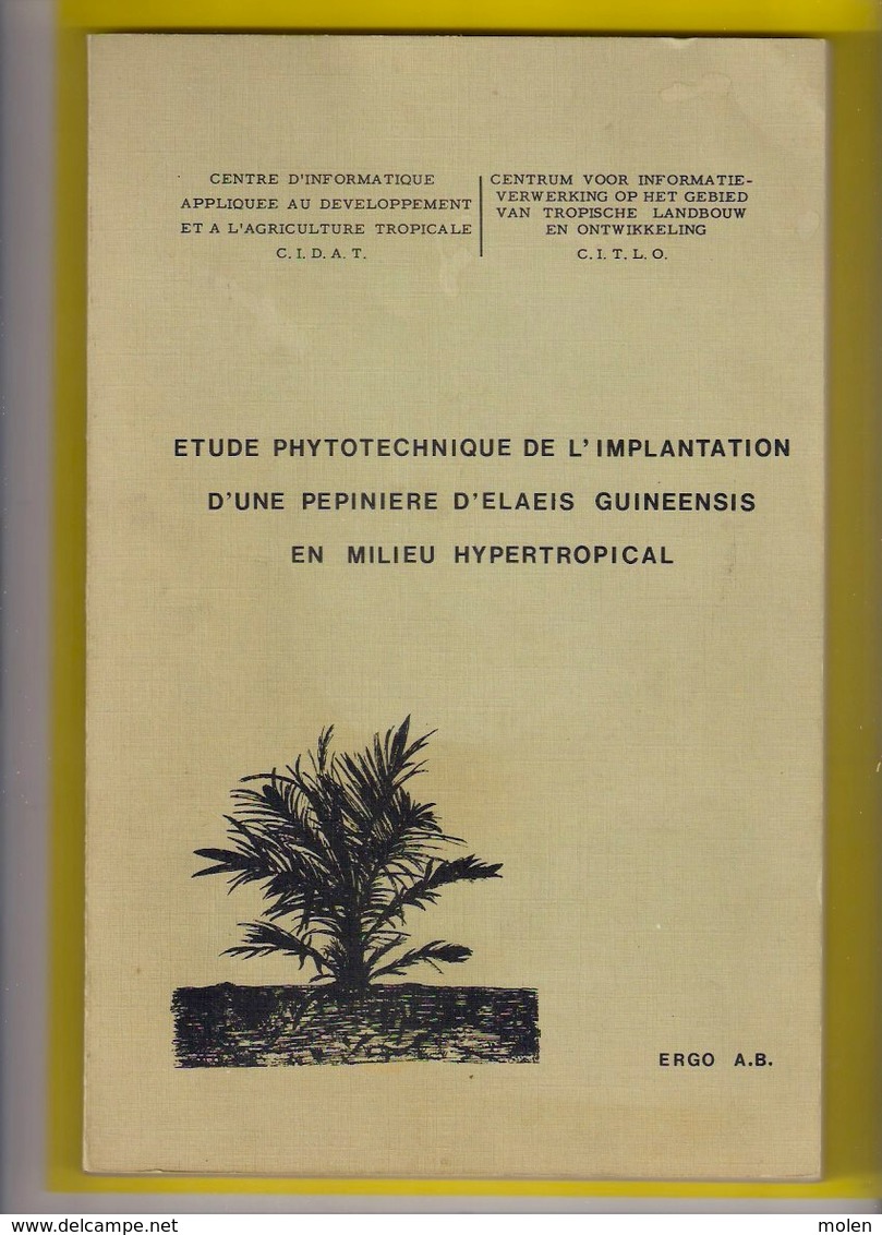 ELAEICULTURE CAMEROUN 146pp ©1982 PALMIER A HUILE CULTURE ELAEIS GUINEENSIS HEVEA Horticulture Arboriculture Congo Z432 - Cameroun