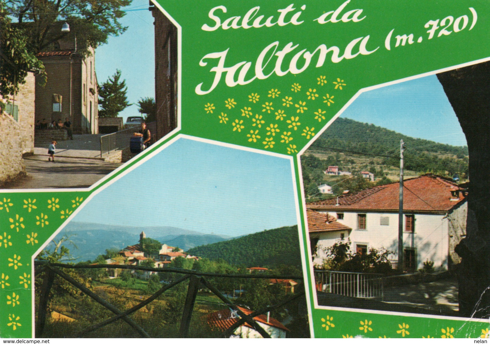 SALUTI DA FALTONA- VIAGGIATA- F.G - Arezzo