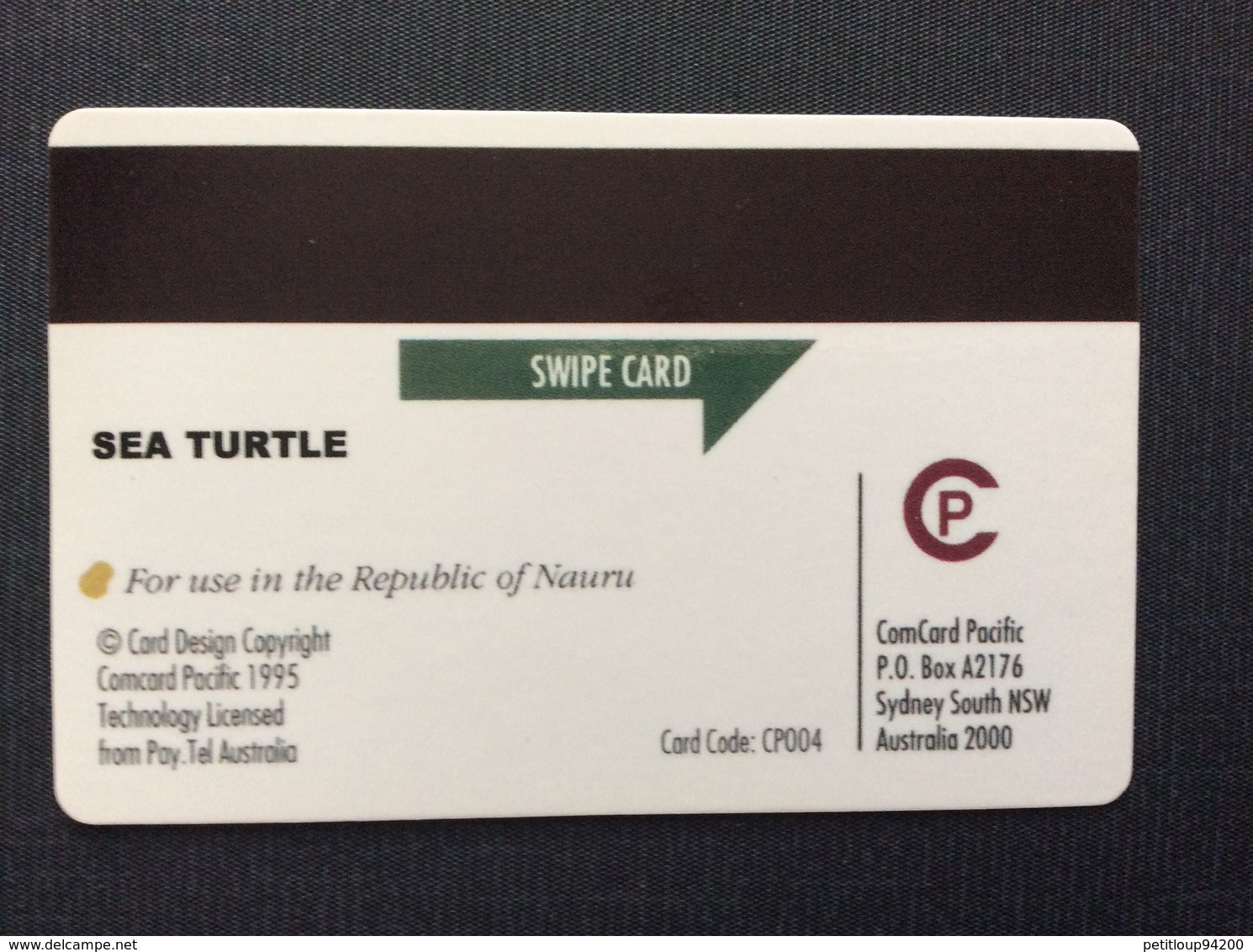 TELECARTE NAURU *$30 Tortue Turtle - Nauru