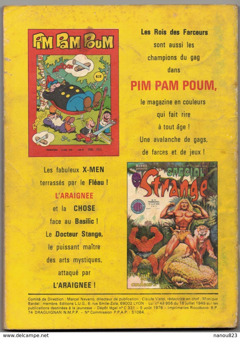 SPECIAL ZEMBLA  N° 58 Du 5 Août 1978 Edition LUG : Le Sorcier Des ROGS - Zembla
