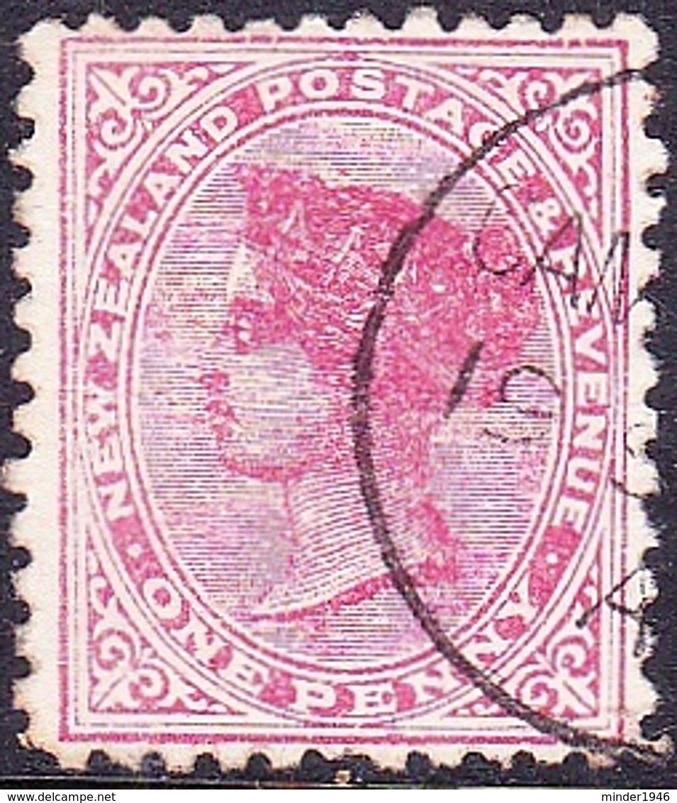 NEW ZEALAND 1891 QV 1d Rose Perf 12 X 11.5 SG208 Used - Used Stamps