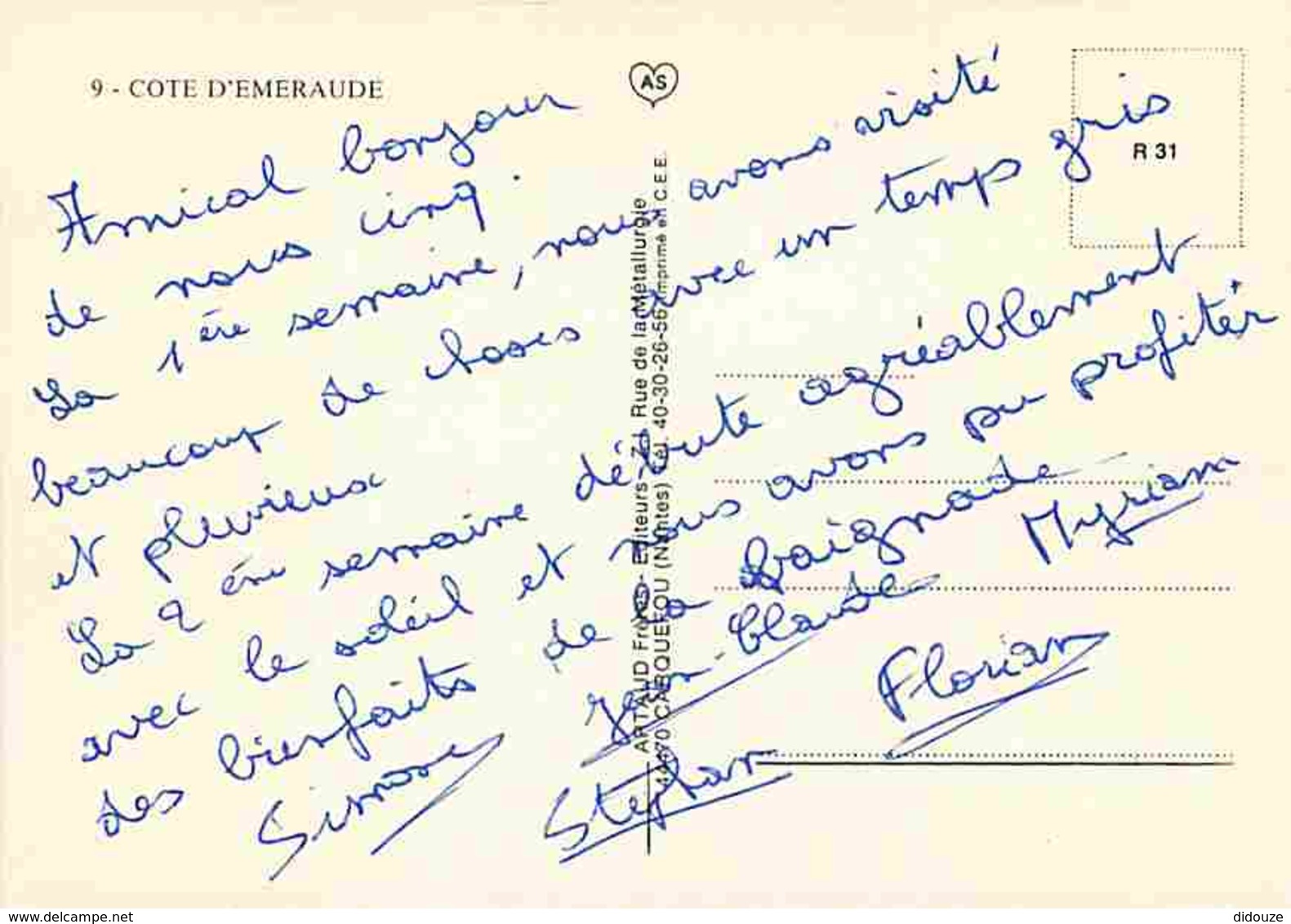 50 - Manche - Cote D'Emeraude - Multivues - Carte Géographique - Blasons - Voir Scans Recto-Verso - Autres & Non Classés