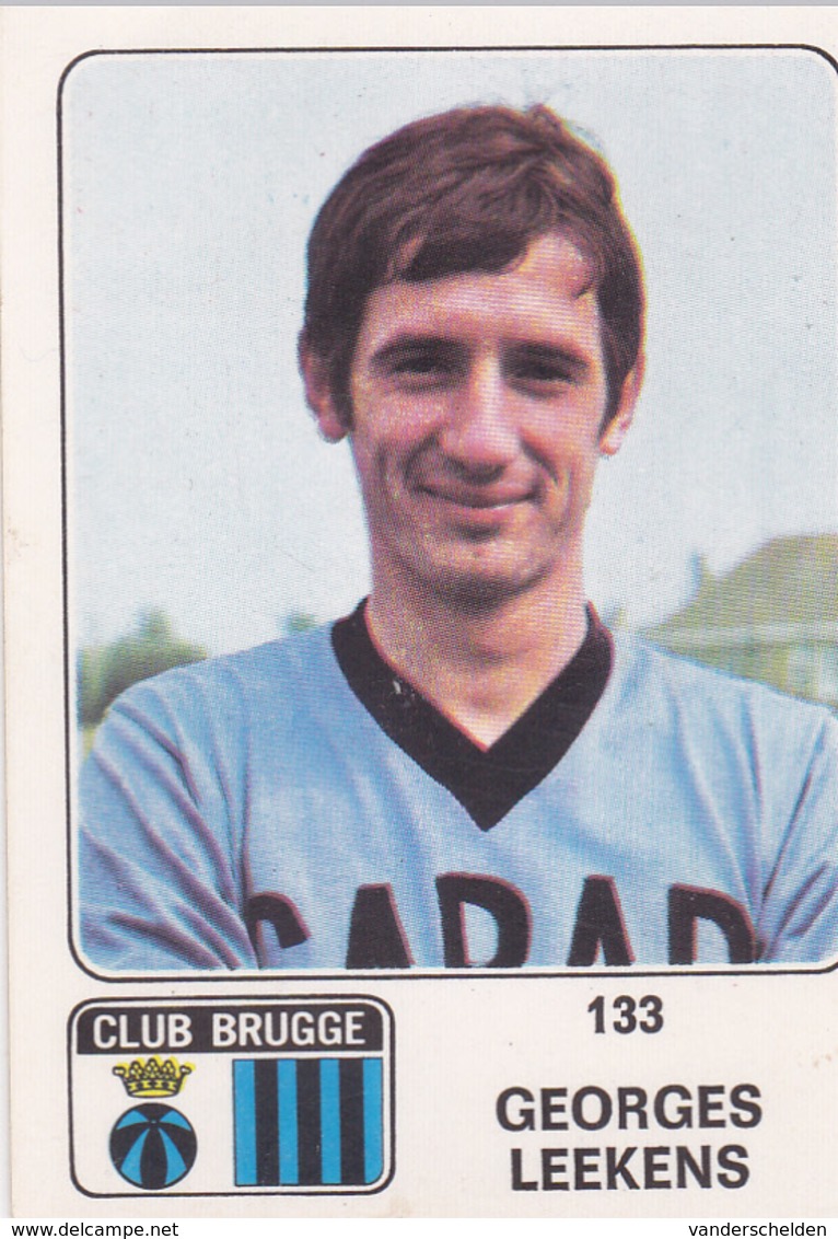 PANINI AUTOCOLLANT 1973 - 74 CLUB BRUGGE GEORGES LEEKENS 133 - Autres & Non Classés