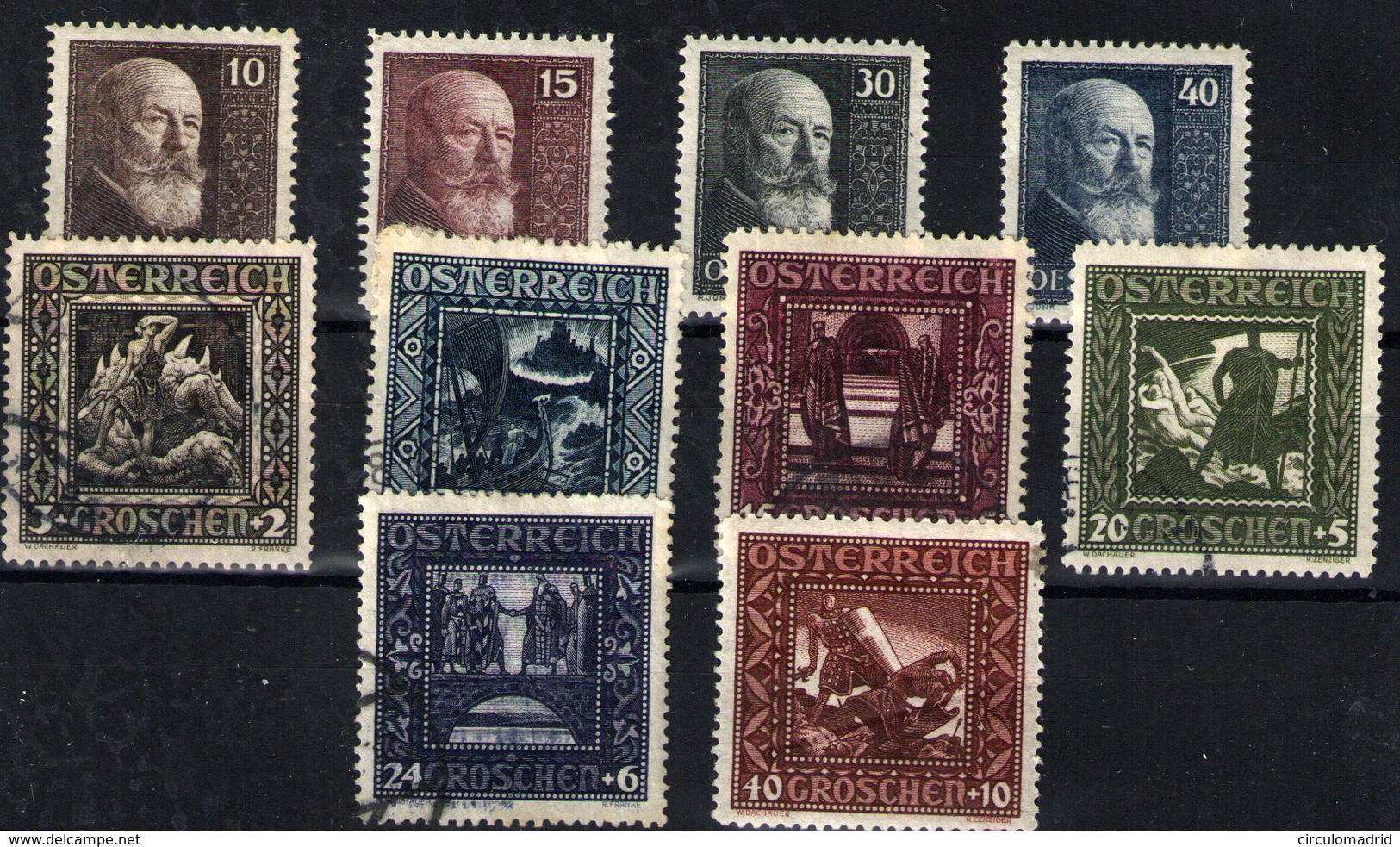 Austria Nº 374/7, 368/73. Año 19- - Nuovi