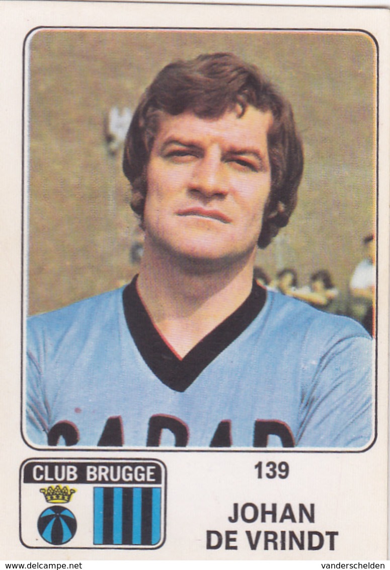 PANINI AUTOCOLLANT 1973 - 74 CLUB BRUGGE JOHAN DE VRINDT 139 - Autres & Non Classés