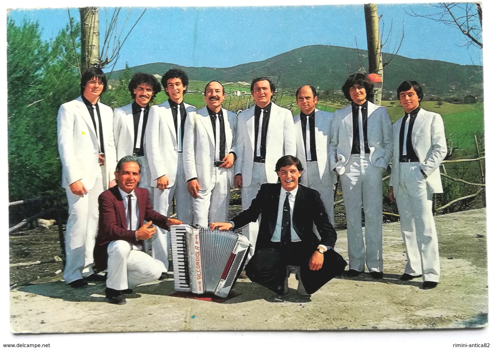 Cartoncino Pubbl. "L'Orchestra Franco E Gli Amici Del Liscio" (RECANATI, AN) - Foto