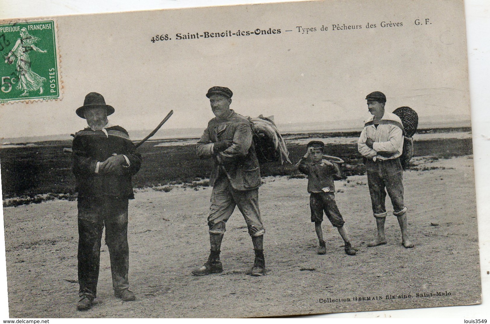 St   Benoit  Des  Ondes -   Types  De  Pêcheurs  Des  Grèves. - Other & Unclassified