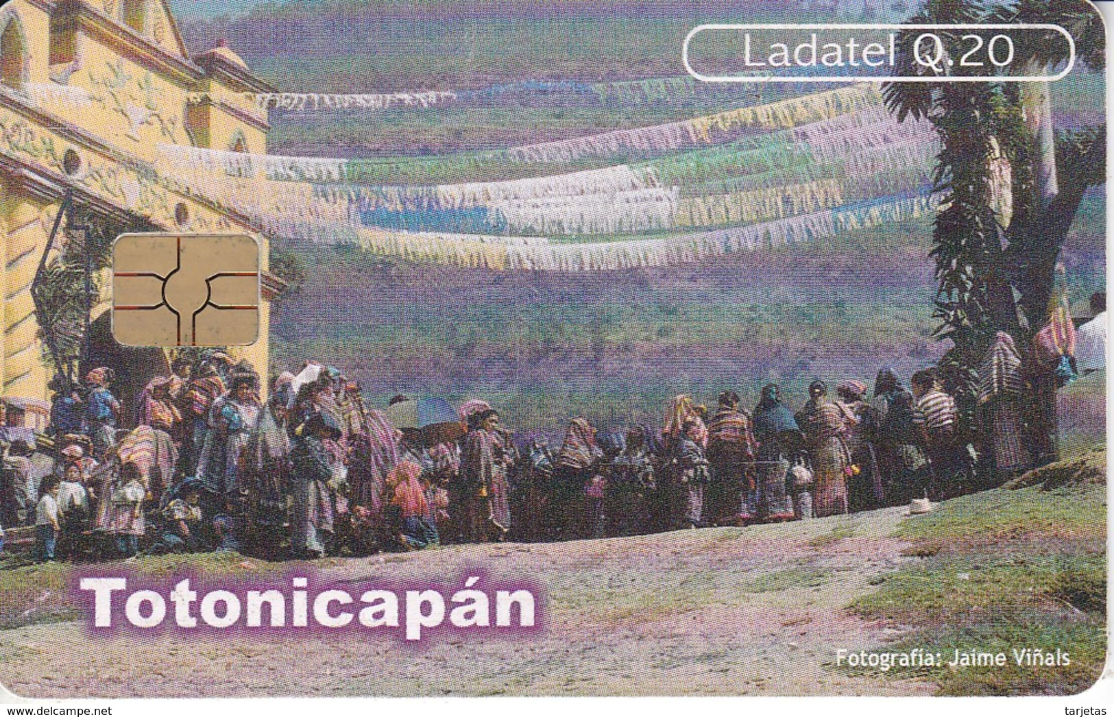 TARJETA DE GUATEMALA DE TOTONICAPAN - SAN ANDRES XECUL  (LADATEL-TELGUA) - Guatemala