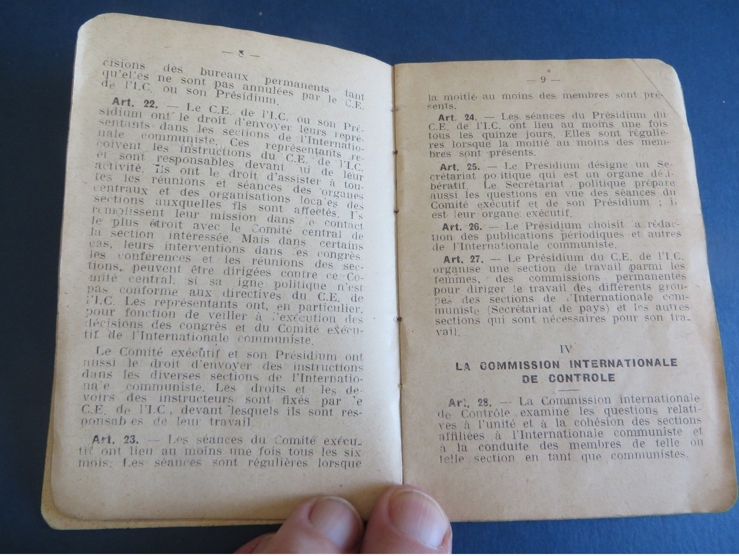 CARTE D'ADHERENT AU PARTI COMMUNISTE Dans Les Années 30,,avec Timbres TRES RARE(2) - Documentos Históricos