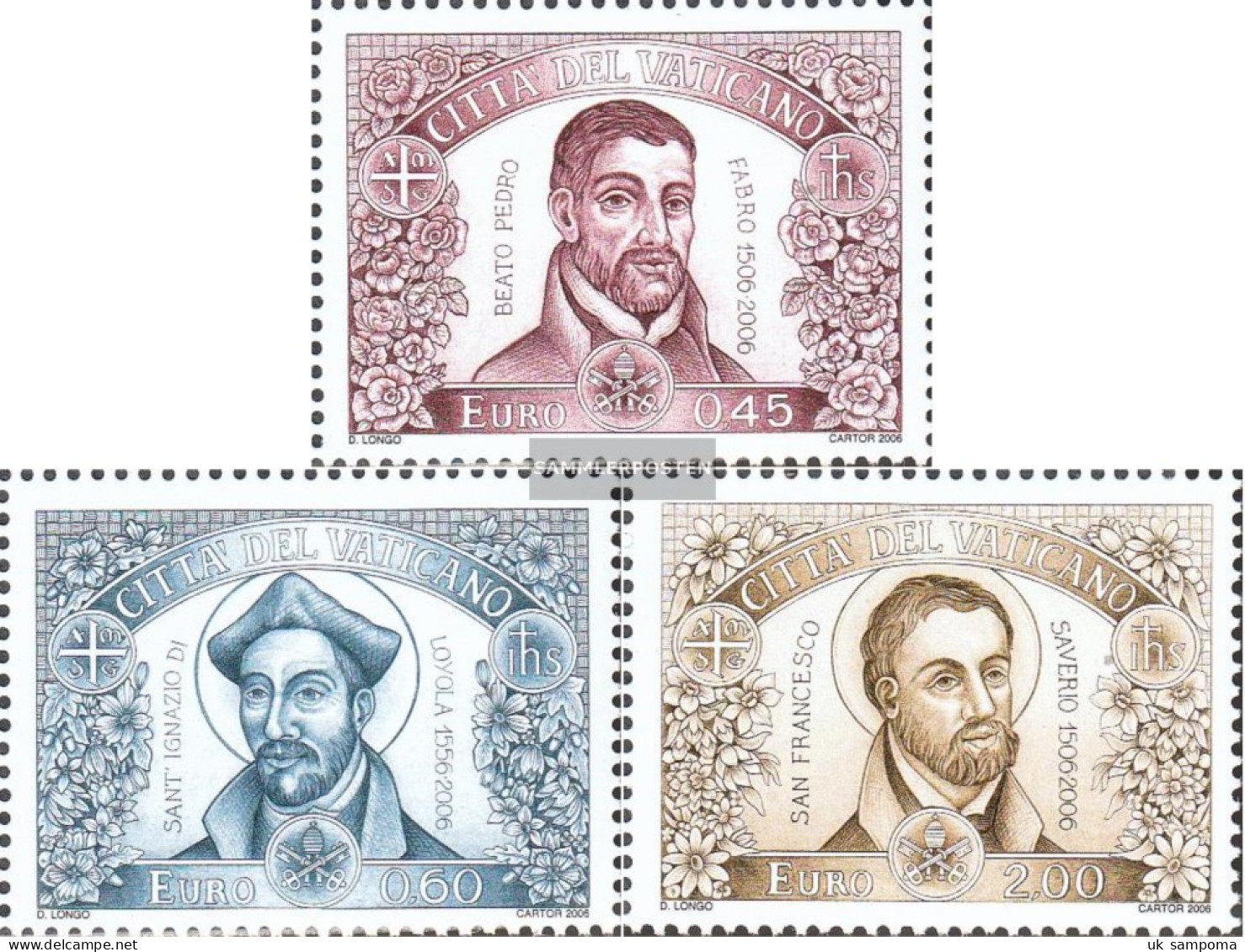 Vatikanstadt 1543-1545 (complete Issue) Unmounted Mint / Never Hinged 2006 Petrus Faber - Unused Stamps