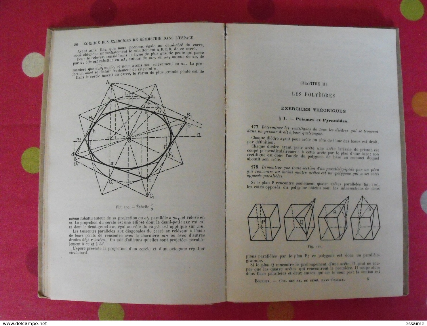 6 livres mathématiques logarithmes trigonométrie mathématique exercices corrigés géométrie scolaire